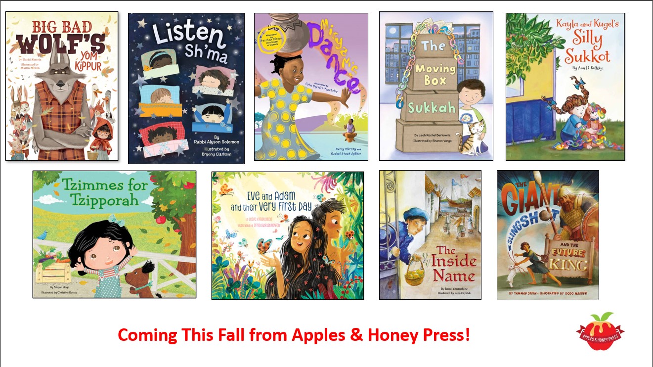 Fall 2023 books form Apples & Honey Press